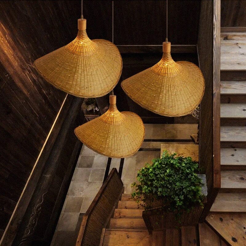 Moduro.co.uk Pendant lights Aemi Pendant – Handwoven Bamboo Light in Japandi Style