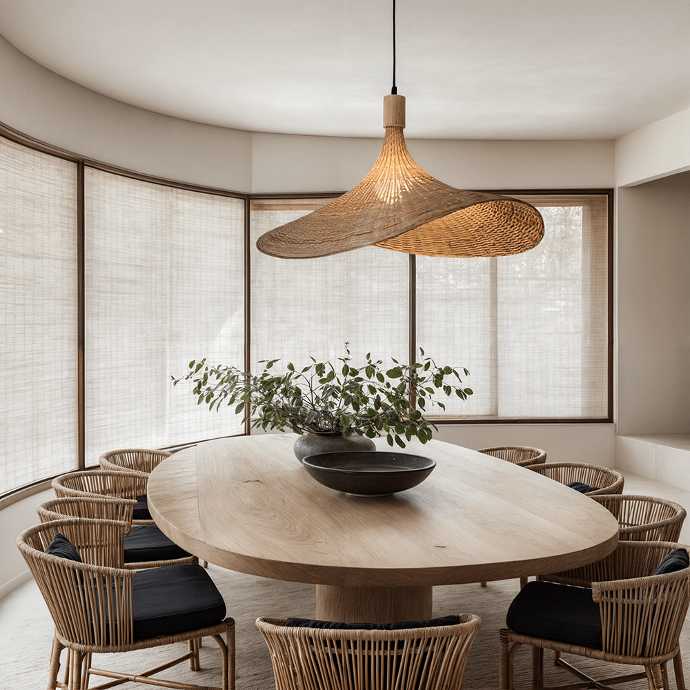 Moduro.co.uk Pendant lights 70cm Aemi Pendant – Handwoven Bamboo Light in Japandi Style