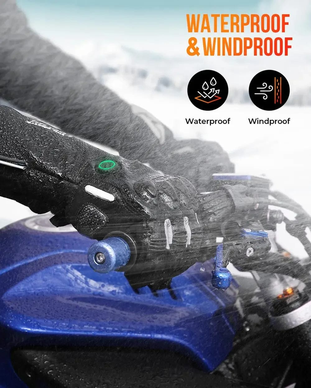 Moduro.co.uk Gloves & Mittens Heated Winter Gloves – Electric Heated Gloves – 7,4 V Battery – 45–60°C Warmth