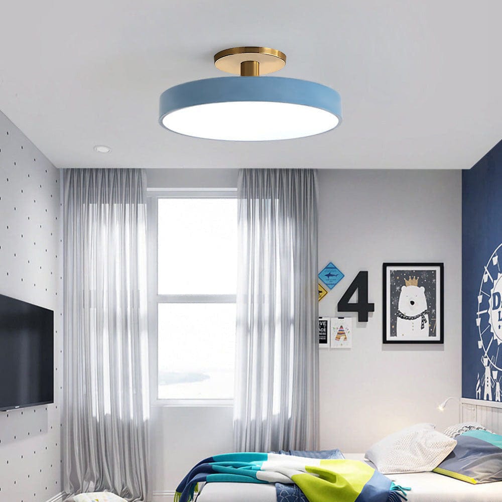 Moduro.co.uk Ceiling Light Blue / D50cm*H15cm-36W / White Light LumoCirca – Minimalist Round LED Ceiling Light – Modern Flush Mount Fixture