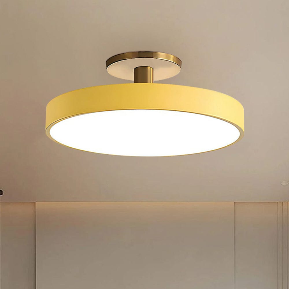 Moduro.co.uk Ceiling Light Yellow / D30cm*H15cm-16W / White Light LumoCirca – Minimalist Round LED Ceiling Light – Modern Flush Mount Fixture