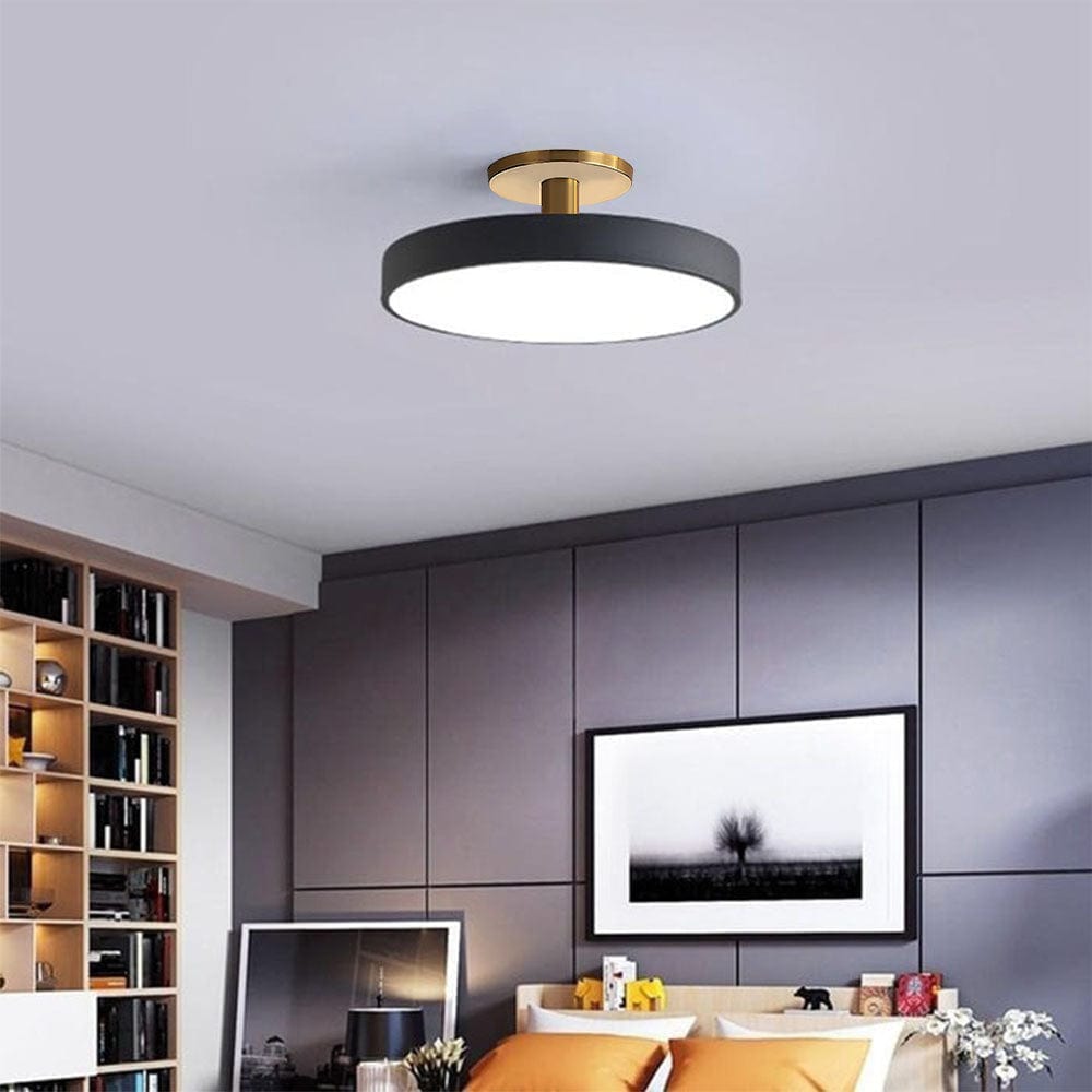 Moduro.co.uk Ceiling Light Black / D40cm*H15cm-24W / White Light LumoCirca – Minimalist Round LED Ceiling Light – Modern Flush Mount Fixture