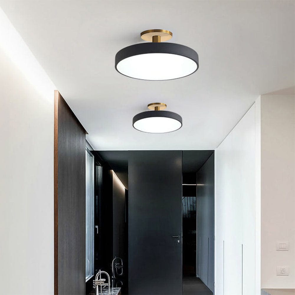 Moduro.co.uk Ceiling Light Black / D30cm*H15cm-16W / White Light LumoCirca – Minimalist Round LED Ceiling Light – Modern Flush Mount Fixture