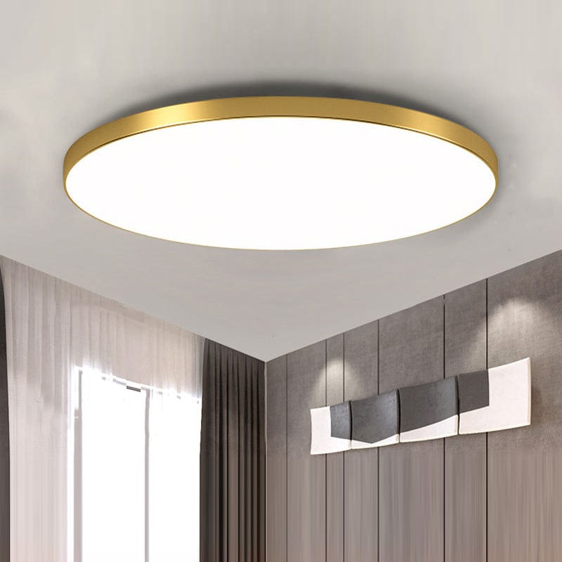 Moduro.co.uk Ceiling Light Gold / D23*H6cm(18W) / White Light Nordura – Minimalism Round Ceiling Light – LED Flush Mount – Scandinavian Style