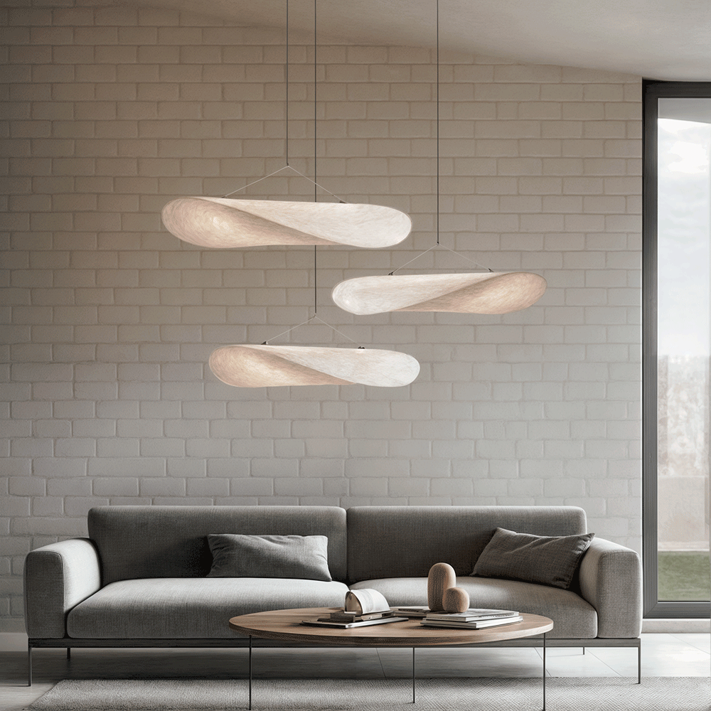 Moduro.co.uk Pendant lights Silka Pendant – Nordic Floating Light in Wabi Sabi Style