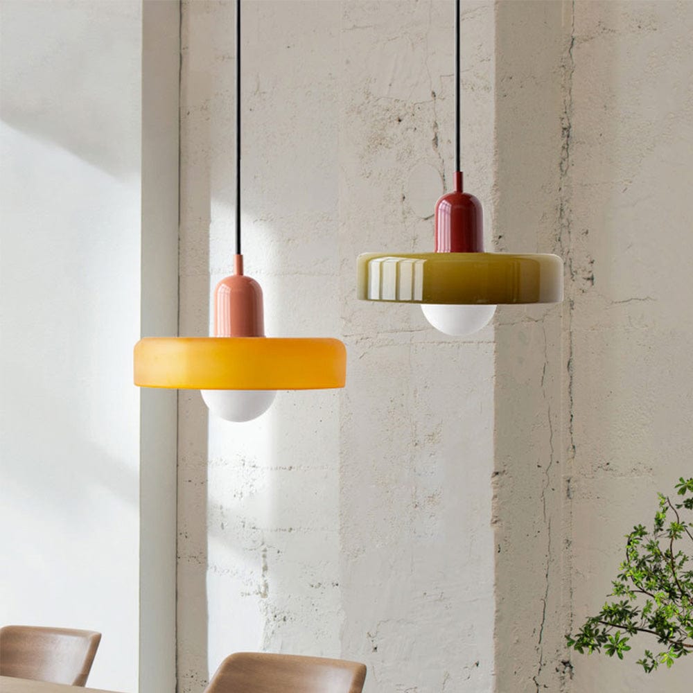 Moduro.co.uk Pendant Lights VitraGlow – Colorful Glass Pendant – Modern Artistic Ceiling Lamp – Adjustable