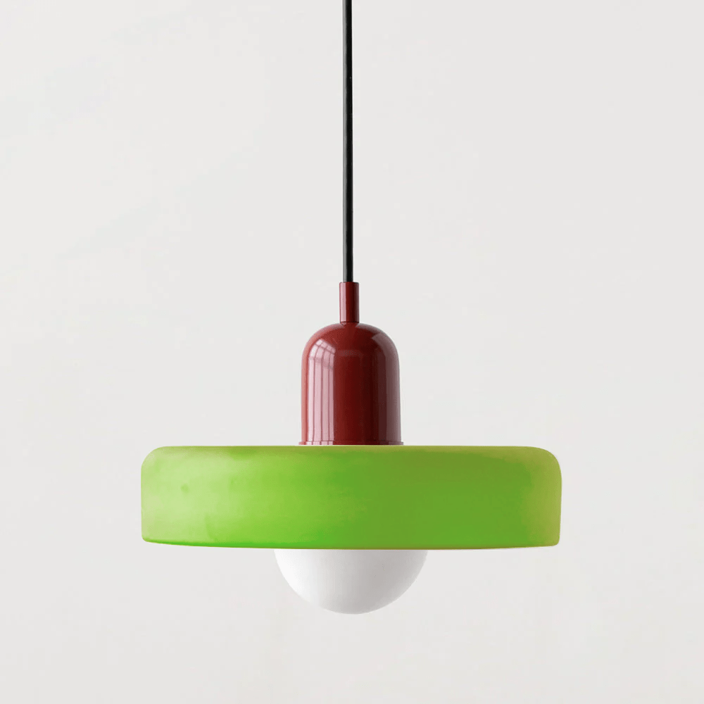 Moduro.co.uk Pendant Lights Green (matte) / Red / 25 x 18 cm VitraGlow – Colorful Glass Pendant – Modern Artistic Ceiling Lamp – Adjustable