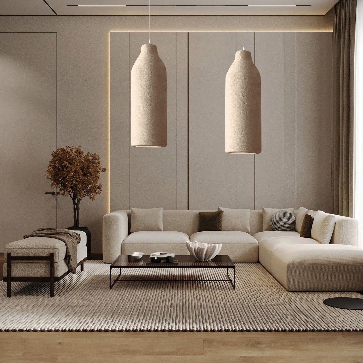 Moduro.co.uk Pendant lights Wabi Pendant Light – Japandi Style Resin Ceiling Lamp