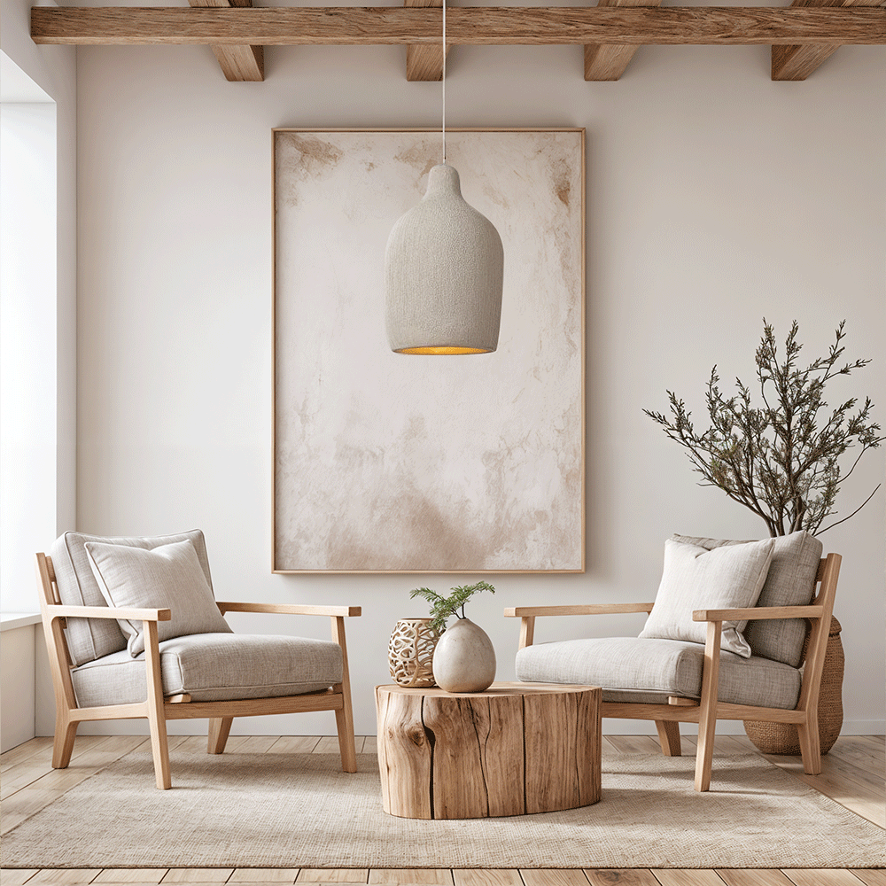 Moduro.co.uk ceiling lamps Wabi Pendant Light – Japandi Style Resin Ceiling Lamp