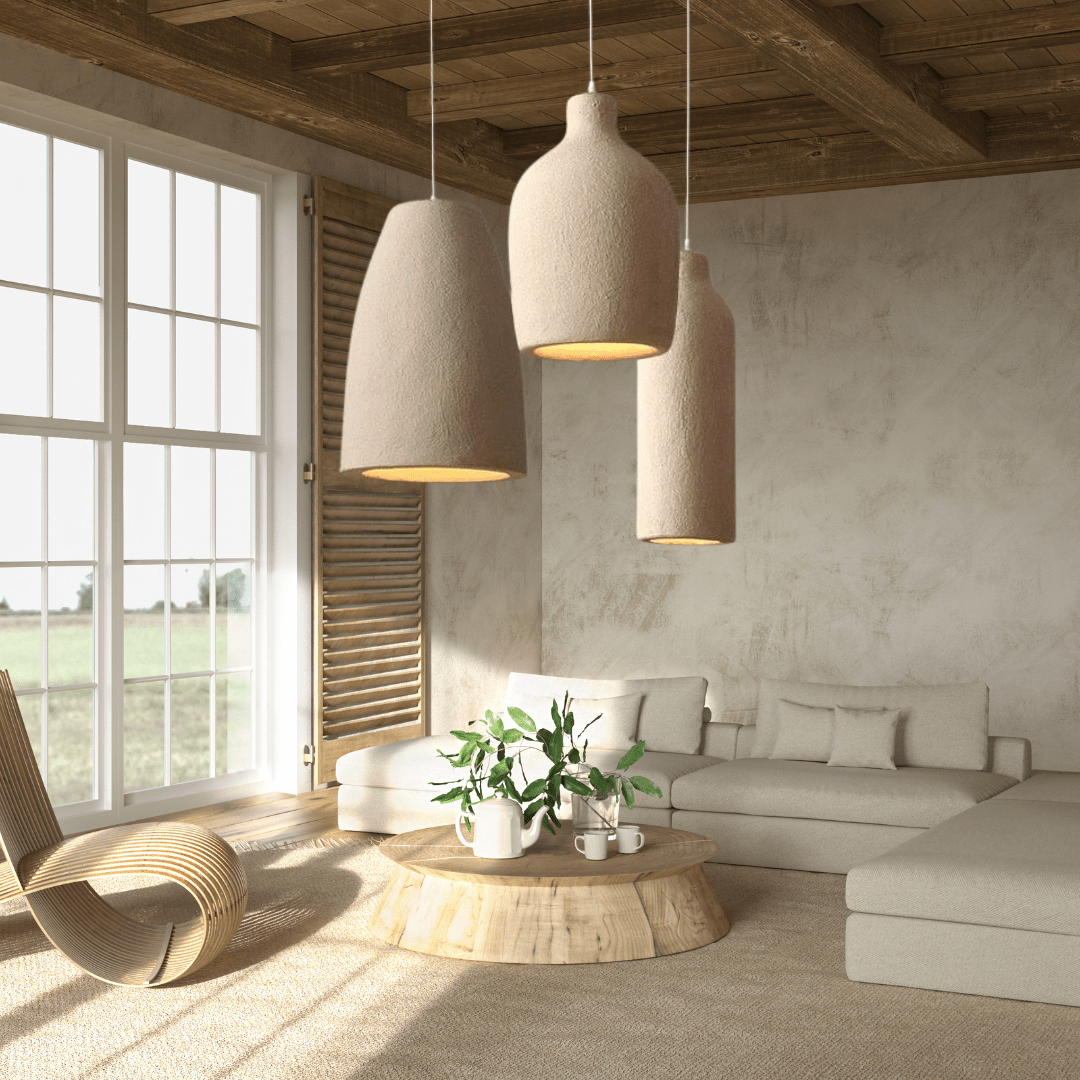 Moduro.co.uk ceiling lamps Wabi Pendant Light – Japandi Style Resin Ceiling Lamp
