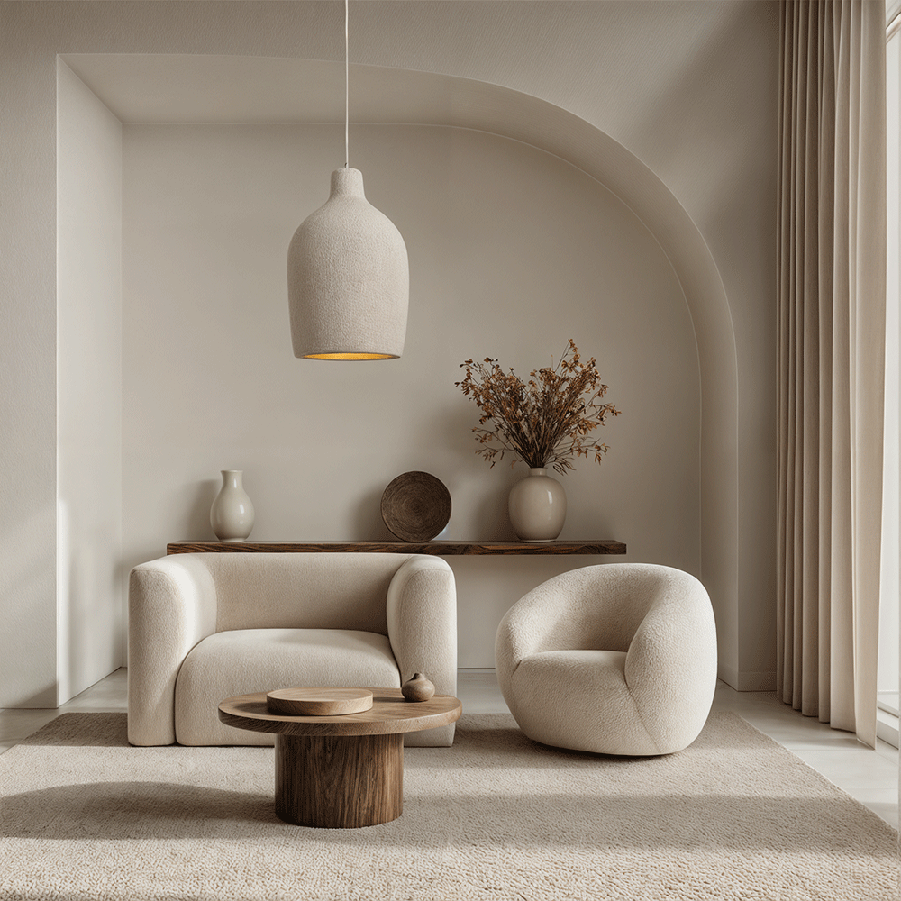 Moduro.co.uk Pendant lights Wabi Pendant Light – Japandi Style Resin Ceiling Lamp