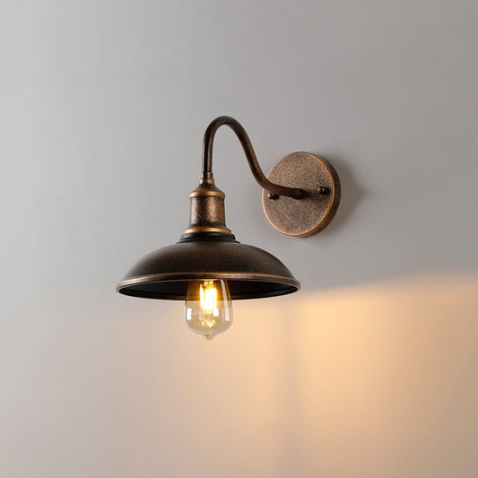 Moduro.co.uk Outdoor Lighting Antique Brass Outdoor Wall Light – Vintage Lantern, Weather-Resistant, Easy Install, Warm 9W