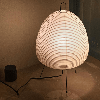 Moduro.co.uk Table Lamps AuriZen – Japanese Rice Paper Lamp – LED – Wabi-Sabi Inspired – Bedside & Desk