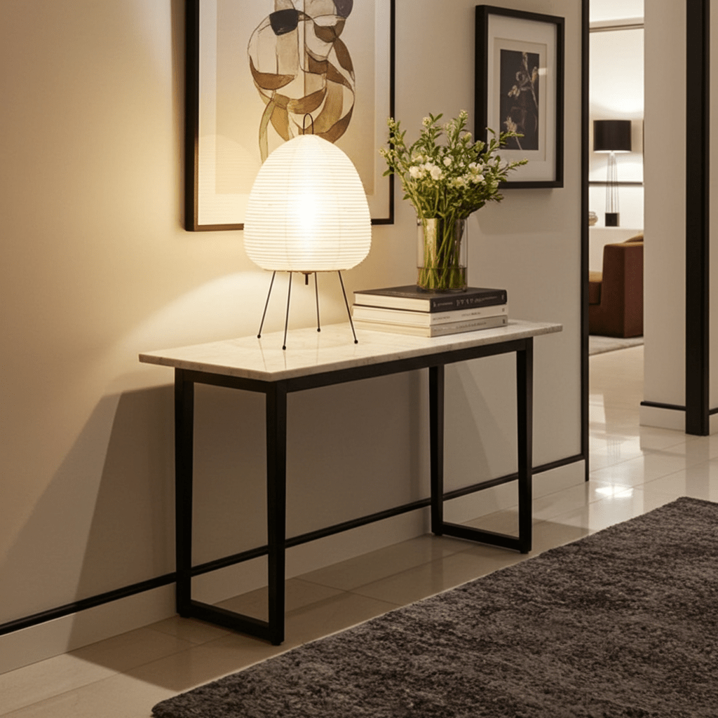 Moduro.co.uk Table Lamps AuriZen – Japanese Rice Paper Lamp – LED – Wabi-Sabi Inspired – Bedside & Desk