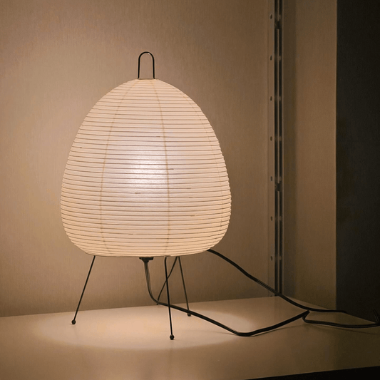 Moduro.co.uk Table Lamps AuriZen – Japanese Rice Paper Lamp – LED – Wabi-Sabi Inspired – Bedside & Desk
