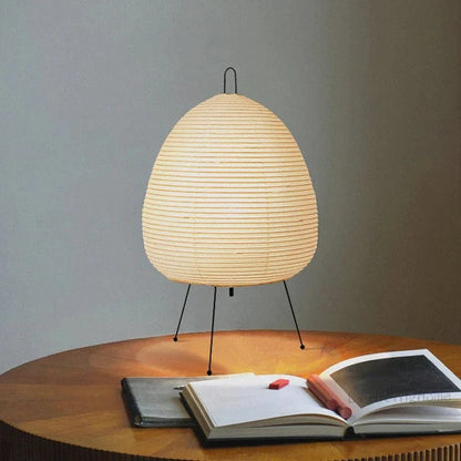 Moduro.co.uk Table Lamps AuriZen – Japanese Rice Paper Lamp – LED – Wabi-Sabi Inspired – Bedside & Desk