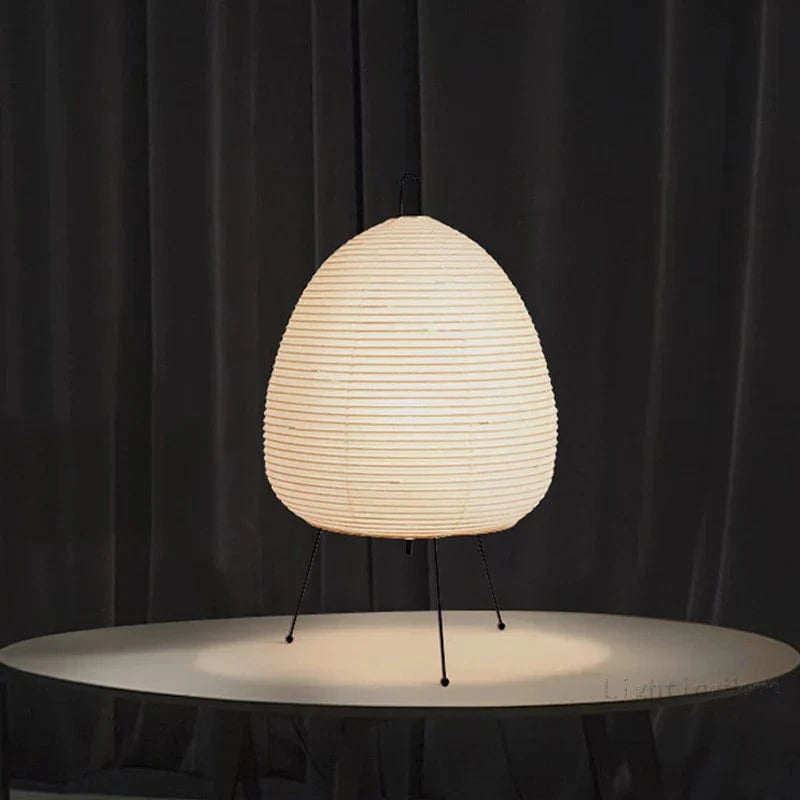 Moduro.co.uk Table Lamps AuriZen – Japanese Rice Paper Lamp – LED – Wabi-Sabi Inspired – Bedside & Desk