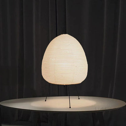 Moduro.co.uk Table Lamps AuriZen – Japanese Rice Paper Lamp – LED – Wabi-Sabi Inspired – Bedside & Desk