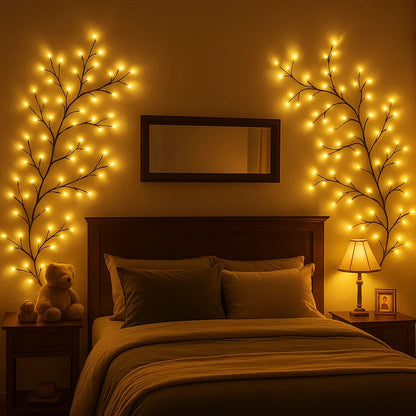 Moduro.co.uk Wall Light Fixtures Cherry Blossom Whisper Wall Light – LED Floral Wall Lamp – 1,6 m – Warm 2700K Glow