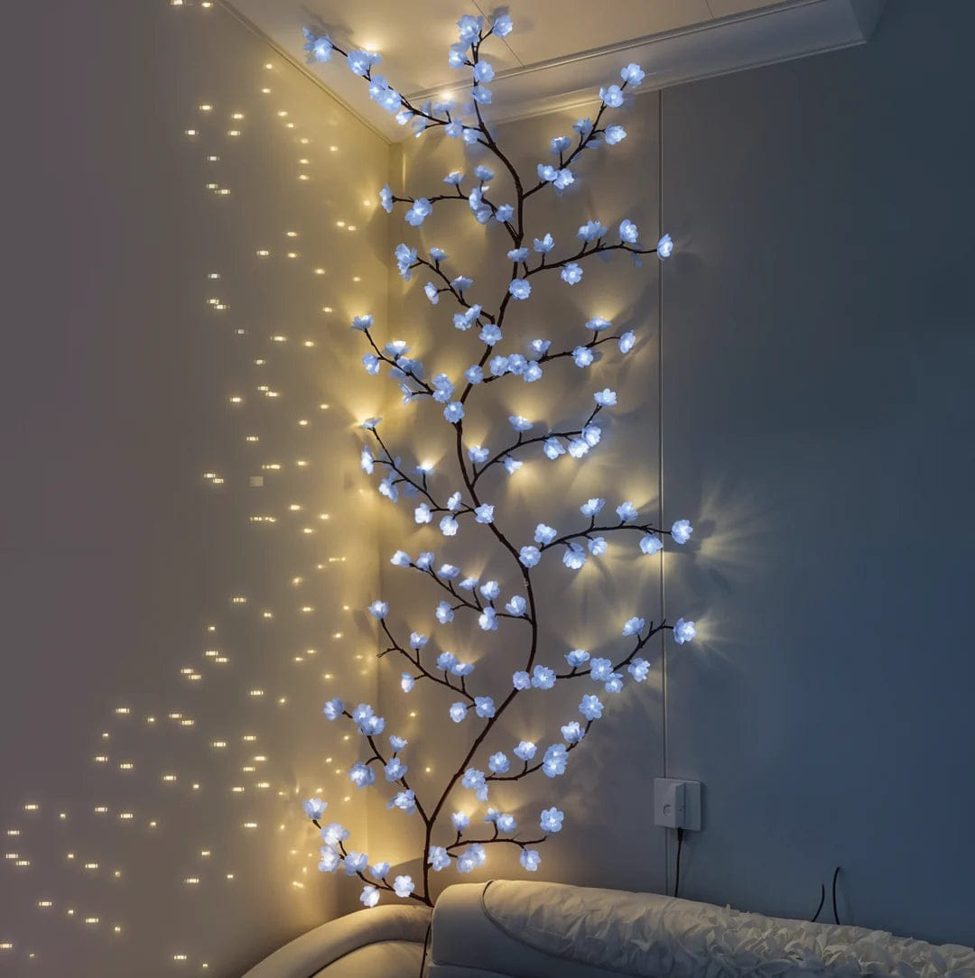 Moduro.co.uk Wall Light Fixtures Iced Blossom Cherry Blossom Whisper Wall Light – LED Floral Wall Lamp – 1,6 m – Warm 2700K Glow