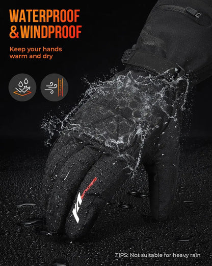 Moduro.co.uk Gloves & Mittens Heated Winter Gloves – Electric Heated Gloves – 7,4 V Battery – 45–60°C Warmth