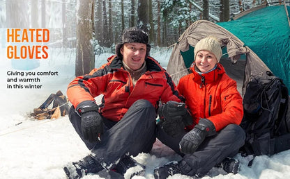 Moduro.co.uk Gloves & Mittens Heated Winter Gloves – Electric Heated Gloves – 7,4 V Battery – 45–60°C Warmth