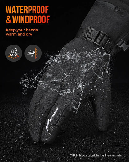 Moduro.co.uk Gloves & Mittens Heated Winter Gloves – Electric Heated Gloves – 7,4 V Battery – 45–60°C Warmth