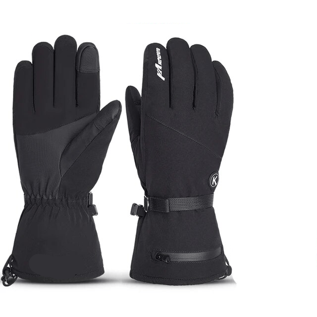 Moduro.co.uk Gloves & Mittens Black (for skiing) / M Heated Winter Gloves – Electric Heated Gloves – 7,4 V Battery – 45–60°C Warmth