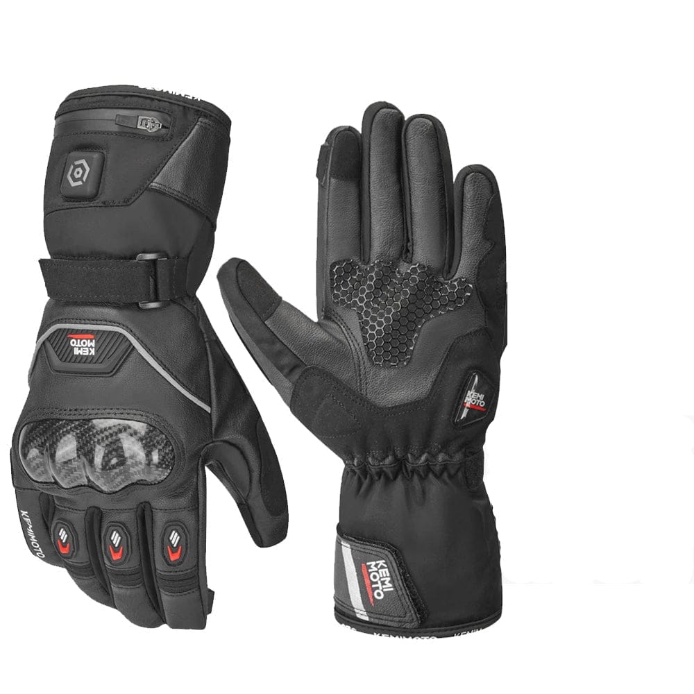 Moduro.co.uk Gloves & Mittens Black 1 (for motorcycle) / M Heated Winter Gloves – Electric Heated Gloves – 7,4 V Battery – 45–60°C Warmth