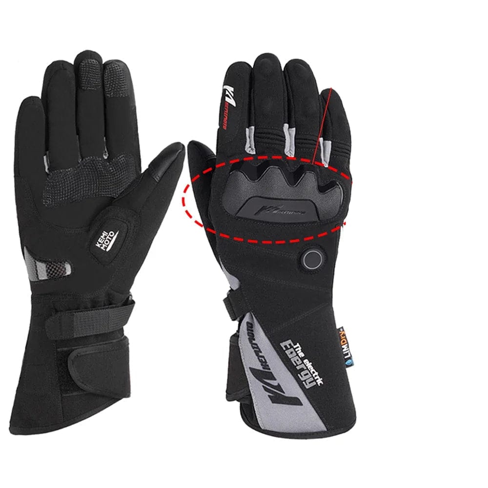 Moduro.co.uk Gloves & Mittens Black (for motorcycle) / M Heated Winter Gloves – Electric Heated Gloves – 7,4 V Battery – 45–60°C Warmth