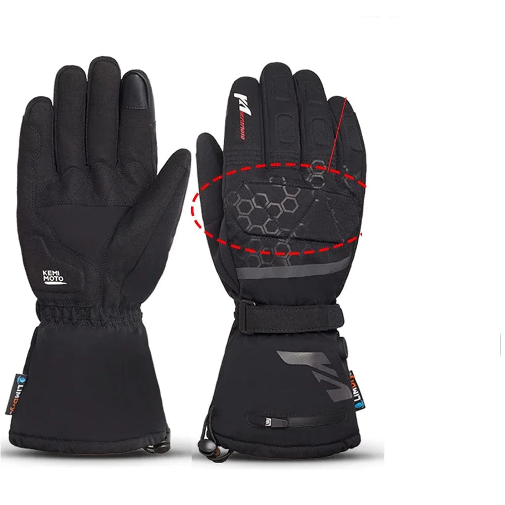 Moduro.co.uk Gloves & Mittens Black (for scooter) / M Heated Winter Gloves – Electric Heated Gloves – 7,4 V Battery – 45–60°C Warmth