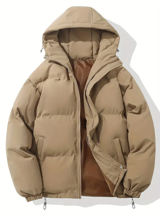 Moduro Khaki / S Kapuzenjacke Damen Übergangsjacke Klassisch Warm Gefüttert