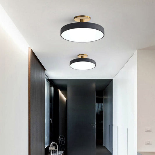 Moduro.co.uk Ceiling Light Black / D30cm*H15cm-16W / White Light LumoCirca – Minimalist Round LED Ceiling Light – Modern Flush Mount Fixture