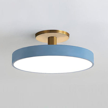 Moduro.co.uk Ceiling Light Blue / D30cm*H15cm-16W / White Light LumoCirca – Minimalist Round LED Ceiling Light – Modern Flush Mount Fixture