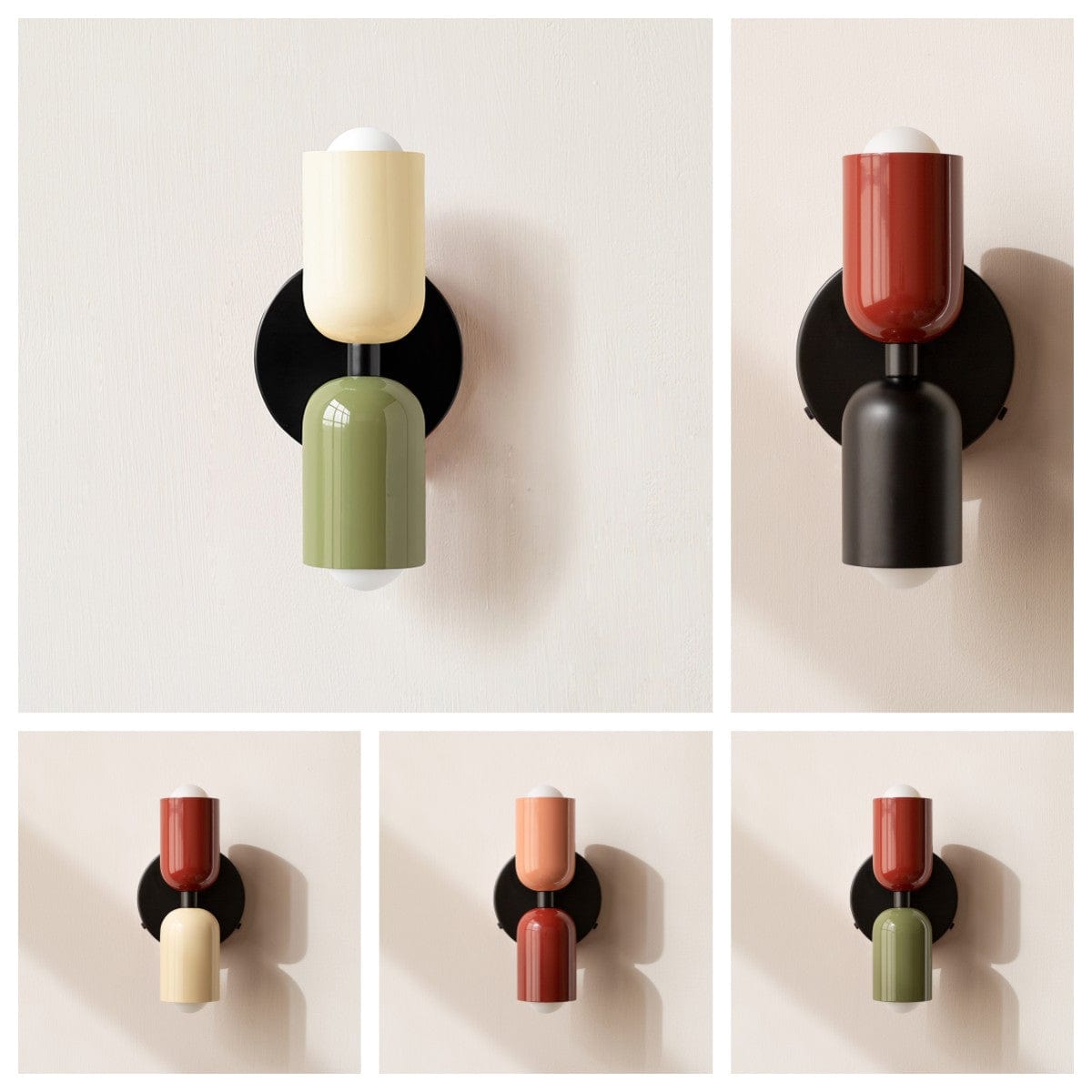 Moduro.co.uk Wall Lamp LumoDuo – Colorful Double Head Wall Lamp – Modern Metal Up & Down Lighting