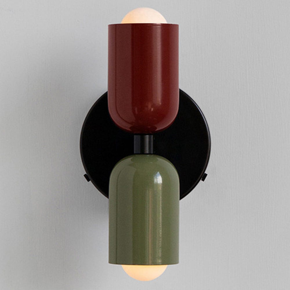 Moduro.co.uk Wall Lamp Red+Green / D12×H23cm LumoDuo – Colorful Double Head Wall Lamp – Modern Metal Up & Down Lighting