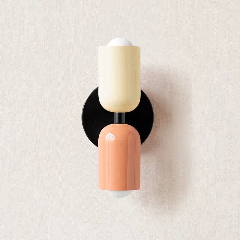 Moduro.co.uk Wall Lamp Beige+Pink / D12×H23cm LumoDuo – Colorful Double Head Wall Lamp – Modern Metal Up & Down Lighting