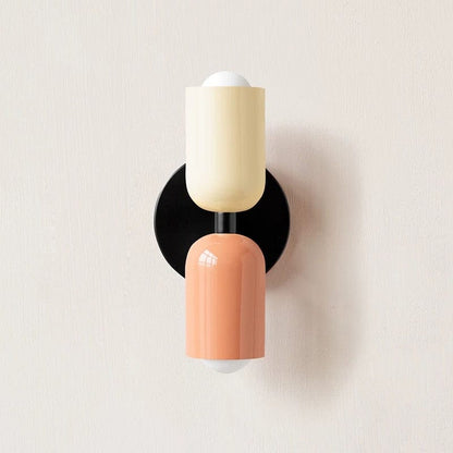 Moduro.co.uk Wall Lamp Beige+Pink / D12×H23cm LumoDuo – Colorful Double Head Wall Lamp – Modern Metal Up & Down Lighting