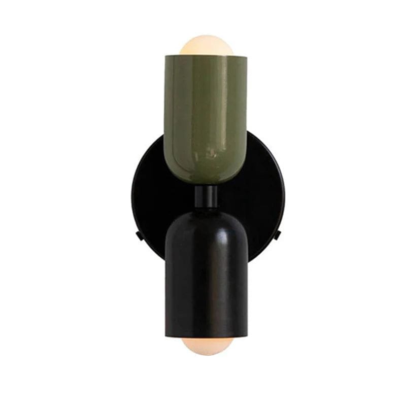 Moduro.co.uk Wall Lamp Green+Black / D12×H23cm LumoDuo – Colorful Double Head Wall Lamp – Modern Metal Up & Down Lighting