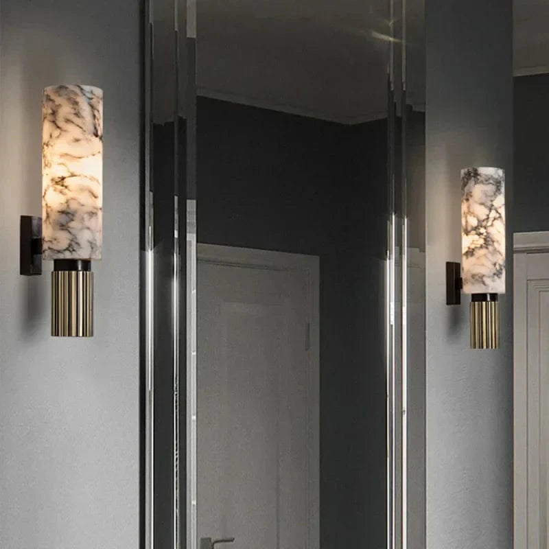Moduro.co.uk Wall Light Fixtures Marble Wall Lamp – Modern LED Wall Light – Natural Marble & Metal – Luxury Design – Ambient Lighting