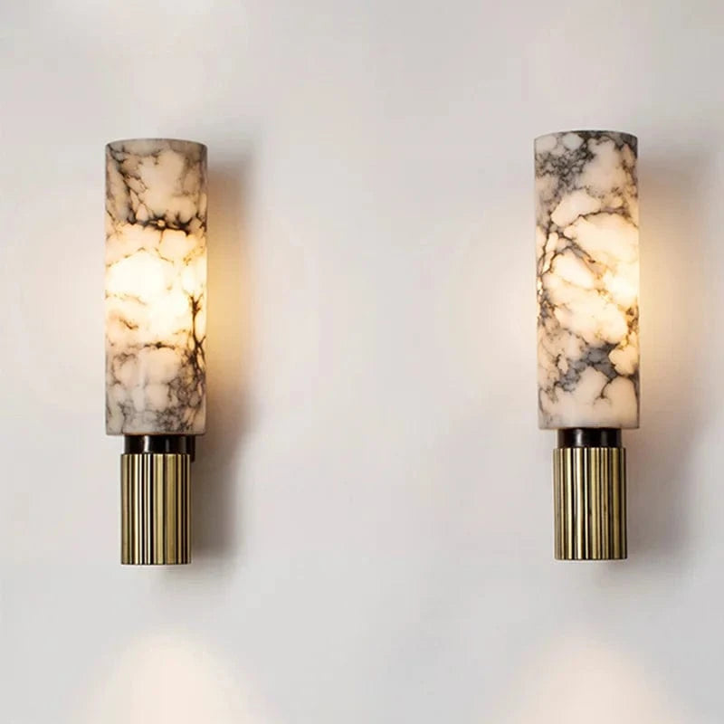 Moduro.co.uk Wall Light Fixtures Marble Wall Lamp – Modern LED Wall Light – Natural Marble & Metal – Luxury Design – Ambient Lighting