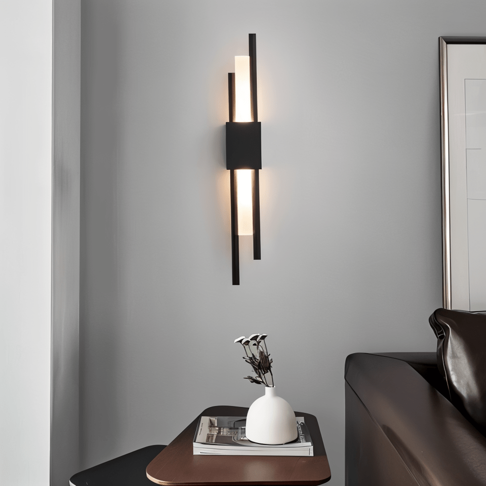 Moduro.co.uk Wall Light Fixtures Modern Linear Wall Light – LED Wall Lamp – Gold & Black – Aluminium – Warm Light