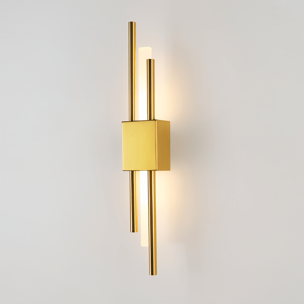 Moduro.co.uk Wall Light Fixtures Modern Linear Wall Light – LED Wall Lamp – Gold & Black – Aluminium – Warm Light