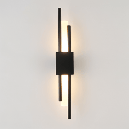 Moduro.co.uk Wall Light Fixtures Black Left Modern Linear Wall Light – LED Wall Lamp – Gold & Black – Aluminium – Warm Light