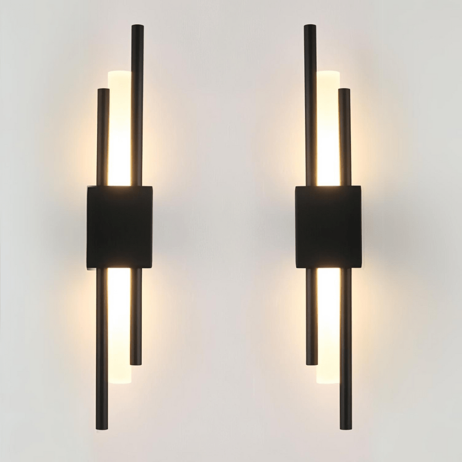 Moduro.co.uk Wall Light Fixtures Modern Linear Wall Light – LED Wall Lamp – Gold & Black – Aluminium – Warm Light