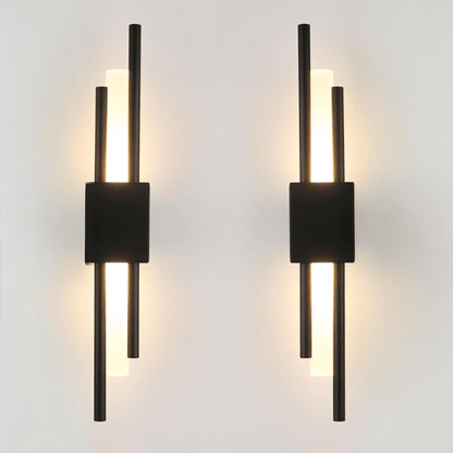 Moduro.co.uk Wall Light Fixtures Modern Linear Wall Light – LED Wall Lamp – Gold & Black – Aluminium – Warm Light
