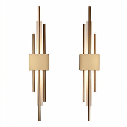 Moduro.co.uk Wall Light Fixtures Modern Linear Wall Light – LED Wall Lamp – Gold & Black – Aluminium – Warm Light