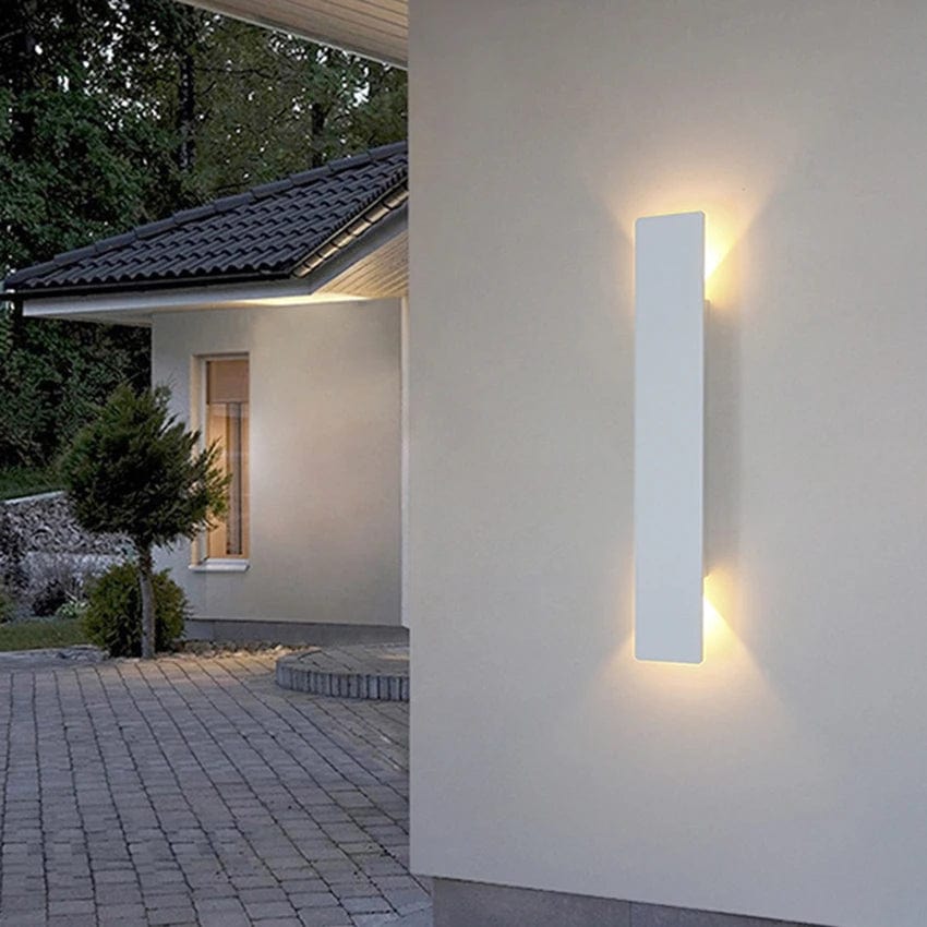 Moduro.co.uk Wall Light Fixtures Modern Outdoor LED Wall Light - Wall-Mounted - Up/Down Lighting - IP65 Waterproof - Aluminium - Black/White Finish