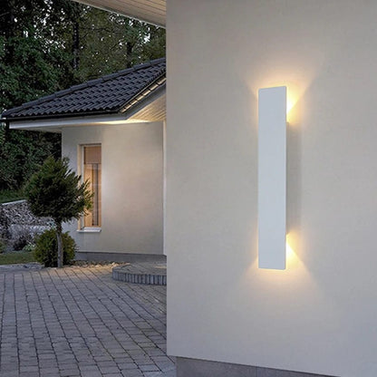 Moduro.co.uk Wall Light Fixtures Modern Outdoor LED Wall Light - Wall-Mounted - Up/Down Lighting - IP65 Waterproof - Aluminium - Black/White Finish