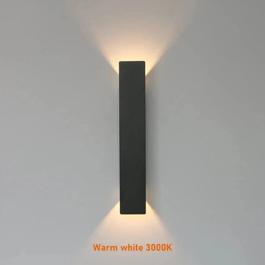 Moduro.co.uk Wall Light Fixtures Modern Outdoor LED Wall Light - Wall-Mounted - Up/Down Lighting - IP65 Waterproof - Aluminium - Black/White Finish